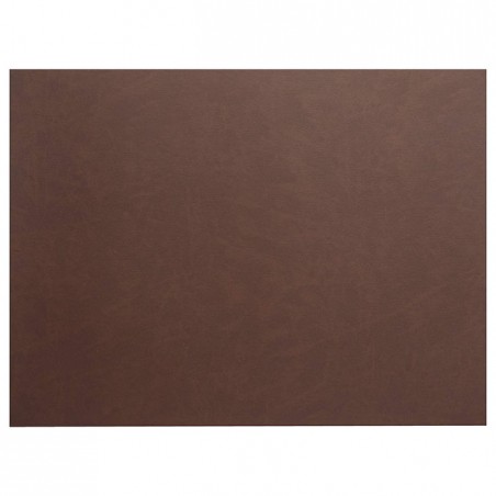  Rectangular Placemat - Brown Leather [45 x 30 cm]