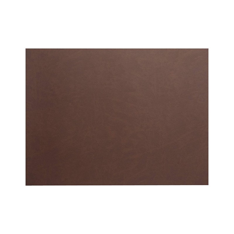 Rectangular Placemat - Brown Leather [45 x 30 cm]