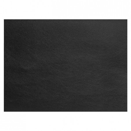  Rectangular placemat black grained leather 45 x 30 cm]