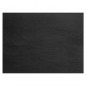 Mantel individual rectangular cuero negro granulado 45 x 30 cm]