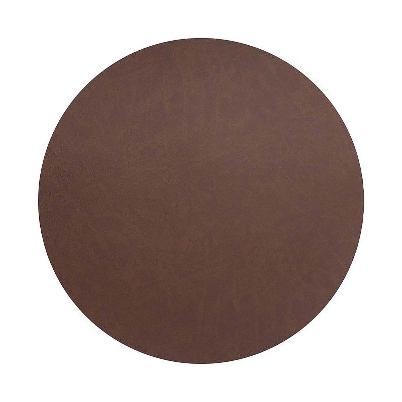 Nappe rond cuir marron Ø 40 cm Lacor