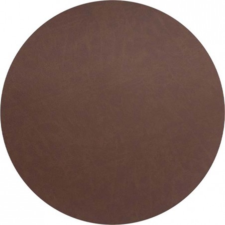 Nappe rond cuir marron Ø 40 cm Lacor