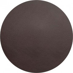 Nappe rond cuir grainé marron Ø 40 cm Lacor