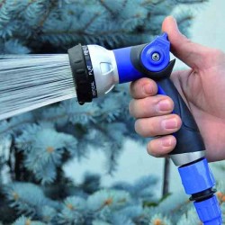 Plastic support for irrigation hoses