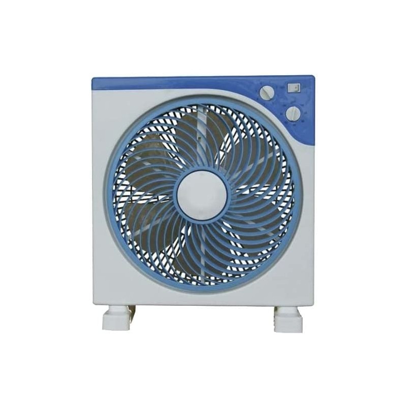 Ventilateur de sol oscillant de 30 cm avec minuterie de 45 W, blanc