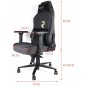 Gold Professional Gamer Chair. 180º inclination, Adjustable Height, 4D Armrest, Cervical and Lumbar Cushion Gold Professional Gamer Chair. 180º inclination, Adjustable Height, 4D Armrest, Cervical and Lumbar Cushion