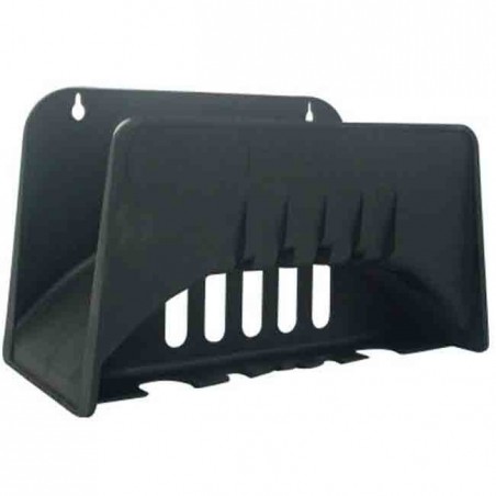Plastic support for irrigation hoses