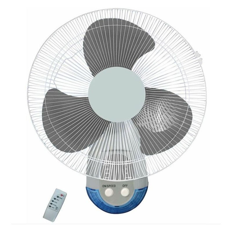 Ventilador de pared 45W con mando, 48x43x30 cm