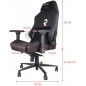 Silla Gamer Profesional Diamond. Inclinación 180º, Altura Regulable, Reposabrazos 4D, Cojín Cervical y Lumbar