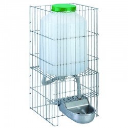 Gamelle d'eau pour chien en aluminium avec réservoir de 8 litres