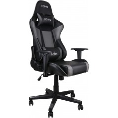  Juliet Professional Gamer Chair.  Gray Color 180º Inclination, Adjustable Height, Cervical and Lumbar Cushion