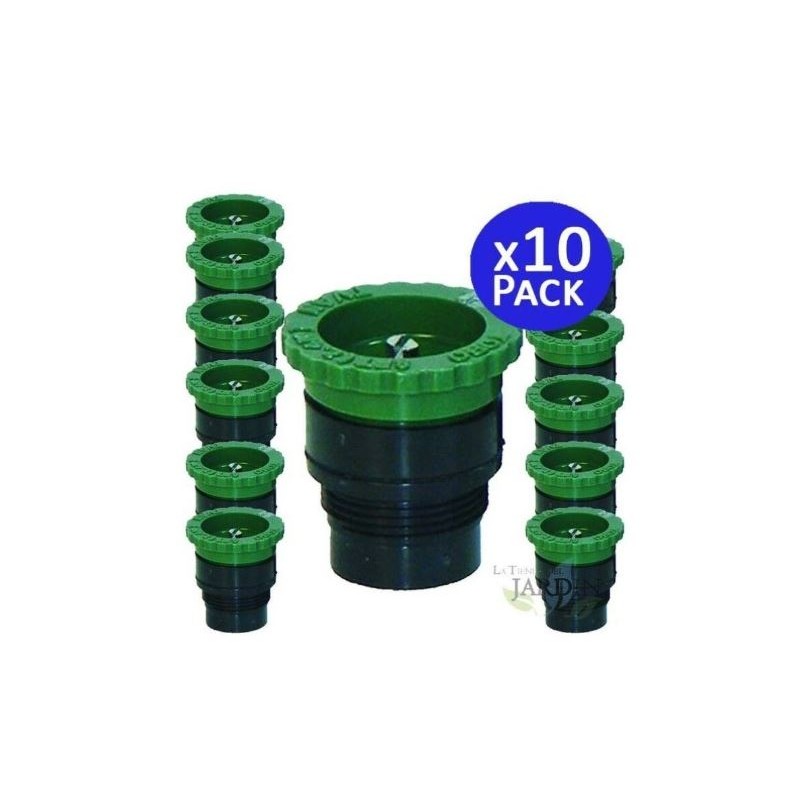 Set di 10 Ugello Toro T-VAN8 per diffusori di irrigazione da 2,4 m, ugello con filettatura maschio, angolo regolabile