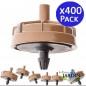 Set di 400 Gocciolatore autocompensante e antiscarico da 4 litri/ora. Gocciolatore clippato adatto alla microirrigazione, fungo