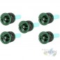 Set di 5 UgelliHE-Van-08 per irrigatore Rain Bird, alta efficienza e risparmio idrico. Portata 2,4 m, verde
