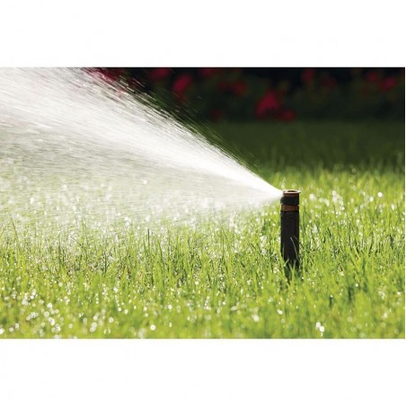 Bico de irrigação Rain Bird HE-Van-12, alta eficiência e economia de água. Alcance de 3,7 m, marrom.