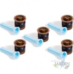 Bico de irrigação Rain Bird HE-Van-12, alta eficiência e economia de água. Alcance de 3,7 m, marrom.