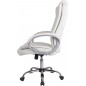 New York office chair with armrests, adjustable height and ergonomic design. White Faux Fur New York office chair with armrests, adjustable height and ergonomic design. White Faux Fur
