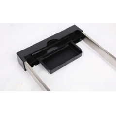 Plancha électrique, antiadhésive, 2400 W, Résistant aux rayures, nettoyage facile, 40 x 28 cm, noir
