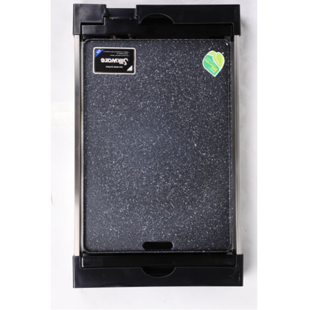 2400 W, 40 x 28 cm antihaftbeschichtete Grillplatte