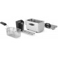 Romo 2000W 3.5L Electric Fryer. Stainless steel. Oil filter. Dishwasher Safe Romo 2000W 3.5L Electric Fryer. Stainless steel. Oil filter. Dishwasher Safe