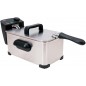 Fritadeira elétrica Romo 2000W, 3,5L. Aço inoxidável. Filtro de óleo. Pode ir à lava-louças.
