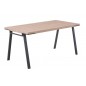 Mesa de Cocina, Mesa de Comedor Marrón Rectangular para el Hogar 160x90x76 cm, Grazalema Mesa de Cocina, Mesa de Comedor Marrón Rectangular para el Hogar 160x90x76 cm, Grazalema