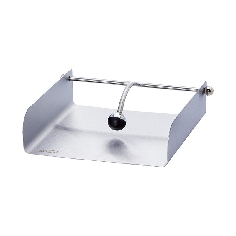 INOX metal napkin holder [18 x 19 x 5 cm]