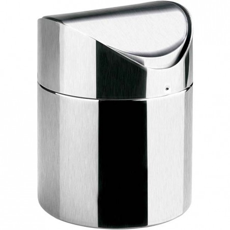  Desktop Trash Can in Stainless Steel [12 x 16 cm]