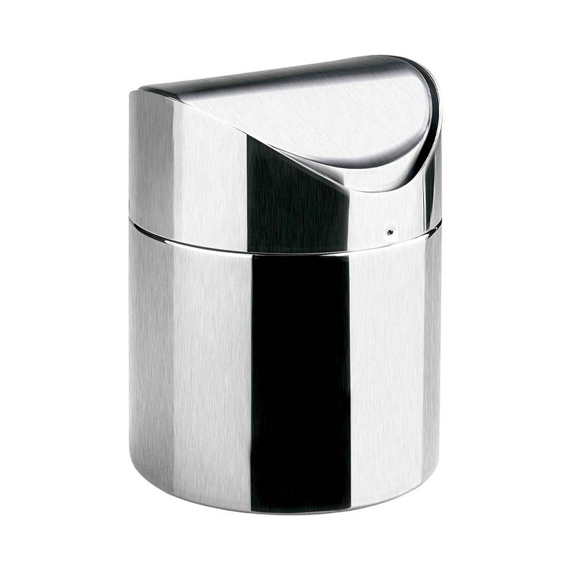 Lixeira de mesa em aço inoxidável [12 x 16 cm]