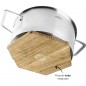  Magnetic trivet made of Oak Wood