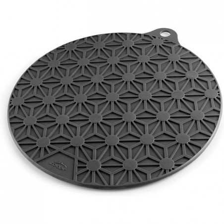 Grauer Magnetuntersetzer für hohe Temperaturen - 4 starke integrierte Magnete [20 cm]