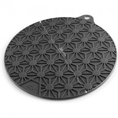 Base magnética cinza para altas temperaturas - 4 poderosos ímãs embutidos [20 cm]