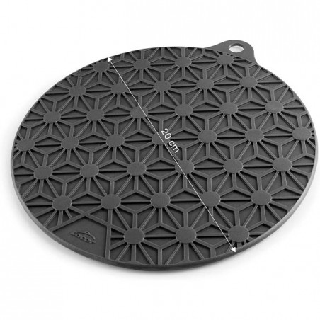 Sottopentola Magnetico Grigio per Alte Temperature - 4 Potenti Magneti Integrati [20 cm]