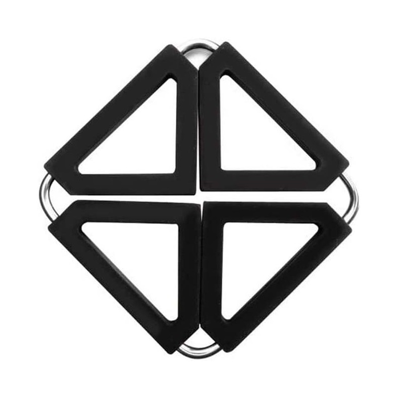 Sottopentola estraibile in silicone 16 x 16 cm - nero