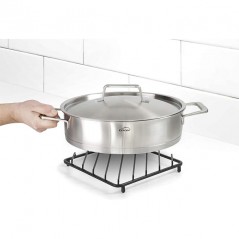Base de Ferro para Utensílios de Cozinha - Proteção para Mesas e Bancadas, 18,5 x 18,5 x 2,9 cm