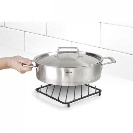 Base de Ferro para Utensílios de Cozinha - Proteção para Mesas e Bancadas, 18,5 x 18,5 x 2,9 cm