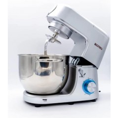 Kneader, blender and meat grinder 1500W. Professional Food Processor 7L, 6 speeds.  Gray