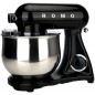 Batidora Amasadora Orbital 1800W. Procesador Alimentos Profesional 8L., 6 Velocidades. Diseño Retro Vintage, negro