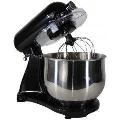 Batidora Amasadora Orbital 1800W. Procesador Alimentos Profesional 8L., 6 Velocidades. Diseño Retro Vintage, negro