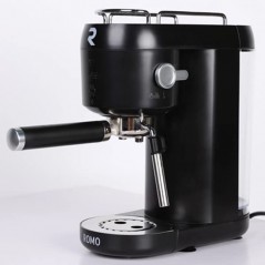 Cafetière expresso 1400W pour café moulu ou monodose. Cuiseur Vapeur Réglable, Réservoir 1L, 1 ou 2 Cafés