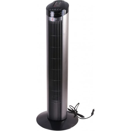 Ventilador de torre de 50 W com controle remoto, preto