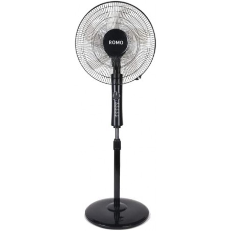 Standing fan 60w with 3 speeds, black color
