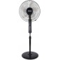 Ventilateur sur pied 60w à 3 vitesses et Oscillation, RO-VP60W, noir Ventilateur sur pied 60w à 3 vitesses et Oscillation, RO-VP60W, noir