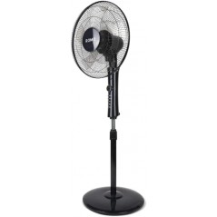 Ventilador de pie 60w con 3 velocidades, color negro