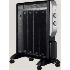 Radiador de mica. 2 níveis de aquecimento: 1000W-2000W. Termostato ajustável.