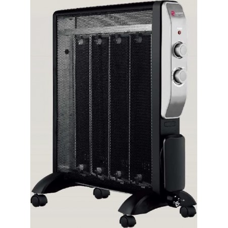 Radiador de mica. 2 níveis de aquecimento: 1000W-2000W. Termostato ajustável.