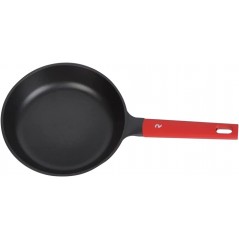 Lot de 3 Poêles à Frire en Fonte d'Aluminium 20, 24 et 28 cm, Revêtement Antiadhésif pour Tous Types de Cuisinières