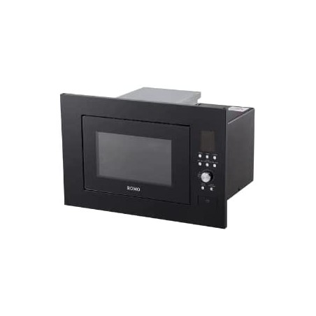 Micro-ondas embutido com grill, capacidade de 20 L, potência de 1400 W, preto