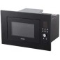 Micro-ondes encastrable avec gril, capacité 20 L, puissance 1400 W, noir