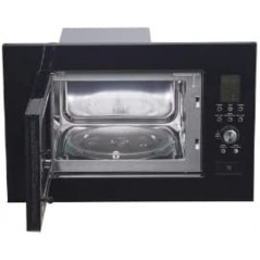 Micro-ondas embutido com grill, capacidade de 20 L, potência de 1400 W, preto
